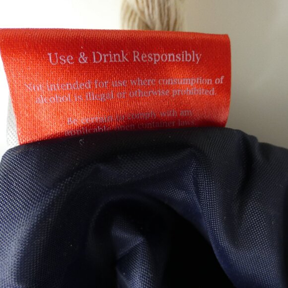 Porto Vino Wine Tote Insulated Zipper Bag Reusable Purse Beverage Dispenser - Picture 8 of 11